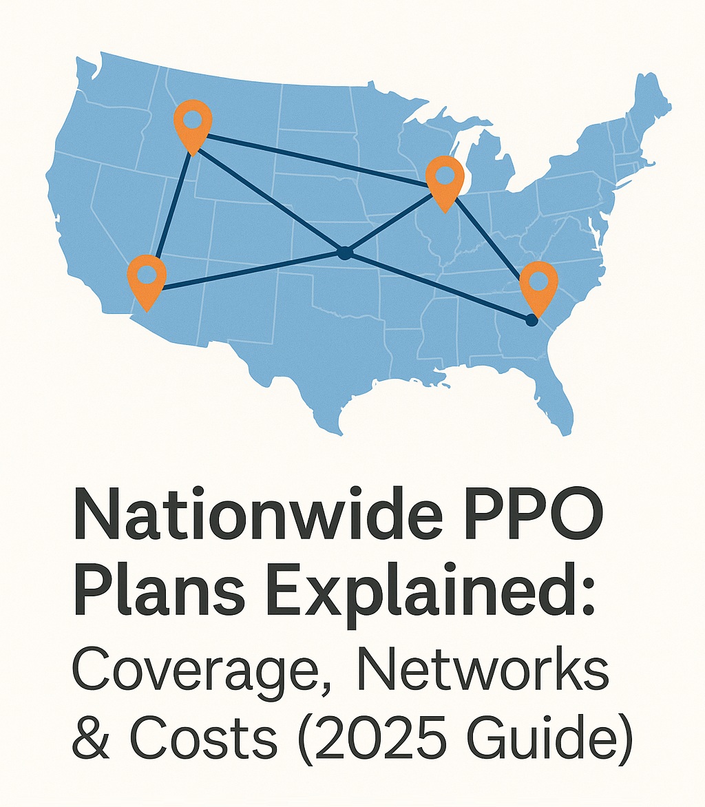 Map of PPO health insurance coverage across the U.S.